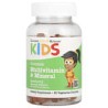 California Gold Nutrition, Suplemento multivitamínico y mineral para niños, Sin gelatina, Sabor natural a frambuesa, 60 gomitas 
