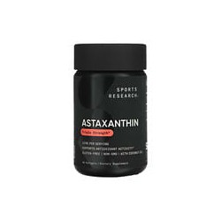 Sports Research, Astaxantina, Concentración triple, 12 mg, 60 cápsulas blandas