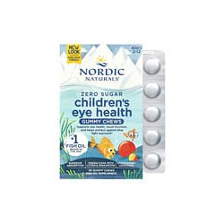 Nordic Naturals, Gomitas para la salud ocular de los niños, Sin azúcar, De 2 a 12 años, Limonada con fresas, 30 gomitas masticab