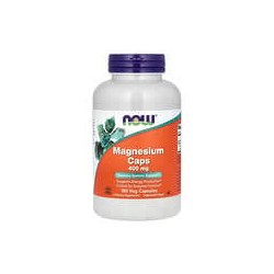 NOW Foods, Magnesio en cápsulas, 400 mg, 180 cápsulas vegetales