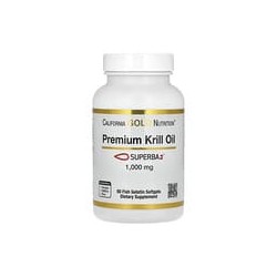 California Gold Nutrition, Aceite de kril prémium con Superba2™, 1000 mg, 60 cápsulas blandas