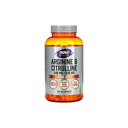 NOW Foods, Sports, Arginina y citrulina, 240 cápsulas vegetales