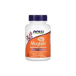 NOW Foods, Magtein, L-treonato de magnesio, Suplemento alimentario, 90 cápsulas vegetales