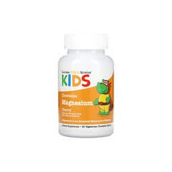 California Gold Nutrition, Magnesio masticable para niños, Cereza, 90 comprimidos vegetales