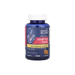 Mommy's Bliss, Restablecimiento posnatal de mi cuerpo con biotina y colágeno, Limón natural, 60 gomitas