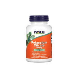 NOW Foods, Citrato de potasio, 99 mg, 180 cápsulas