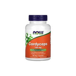 NOW Foods, Cordyceps, 750 mg, 90 cápsulas vegetales