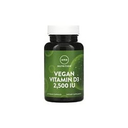 MRM Nutrition, Nutrition, Vitamina D3 vegana, 2500 UI, 60 cápsulas vegetales