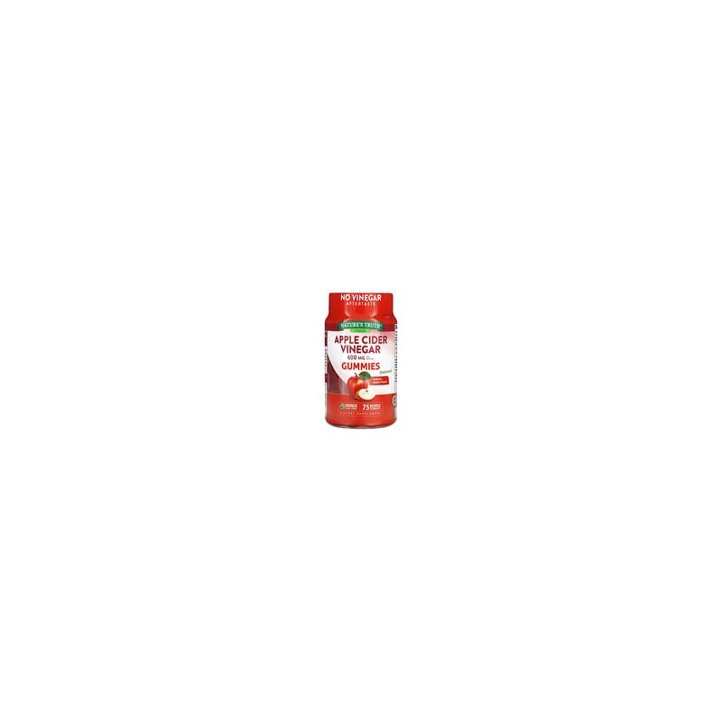 Nature's Truth, Vinagre de sidra de manzana, Manzana natural, 600 mg, 75 gomitas veganas (200 mg por gomita)