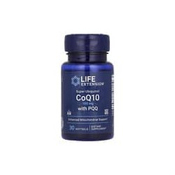 Life Extension, CoQ10 en forma de superubiquinol con PQQ, 100 mg, 30 cápsulas blandas