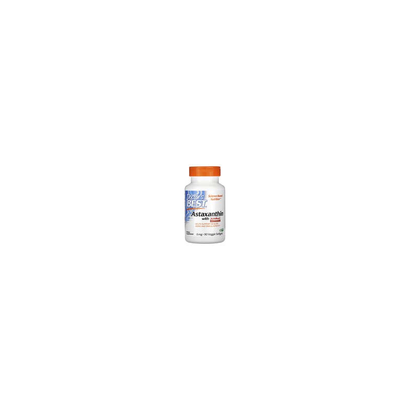 Doctor's Best, Astaxantina con AstaReal, 6 mg, 90 cápsulas blandas vegetales