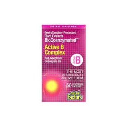 Natural Factors, BioCoenzymated, Complejo B activo, 60 cápsulas vegetales