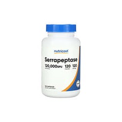 Nutricost, Serrapeptasa, 120.000 SPU, 120 cápsulas
