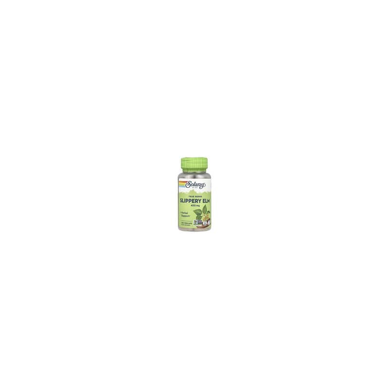 Solaray, Olmo resbaladizo, 400 mg, 100 cápsulas fáciles de tragar