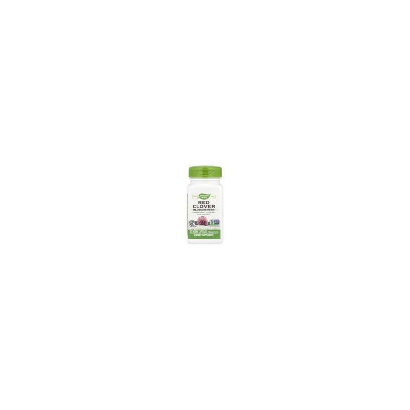 Nature's Way, Flor y hierba de trébol rojo, 800 mg, 100 cápsulas veganas (400 mg por cápsula)