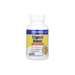 Enzymedica, Digest Basic® más probióticos, Suplemento para favorecer la digestión, 90 cápsulas