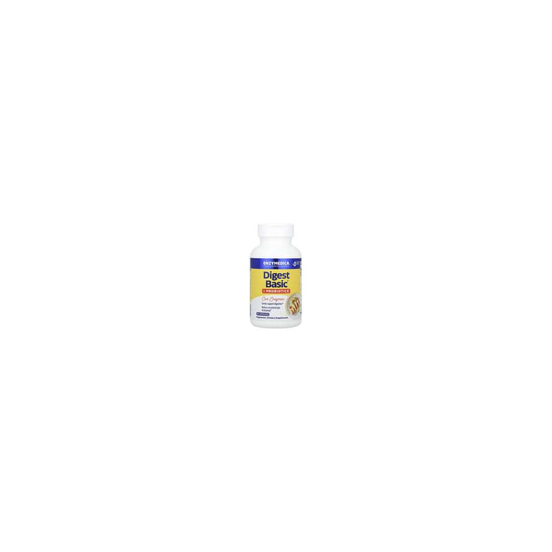 Enzymedica, Digest Basic® más probióticos, Suplemento para favorecer la digestión, 90 cápsulas