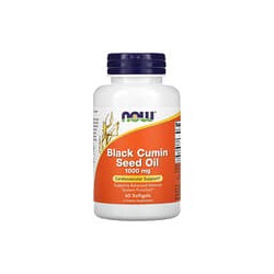 NOW Foods, Aceite de semilla de comino negro, 1000 mg, 60 cápsulas blandas