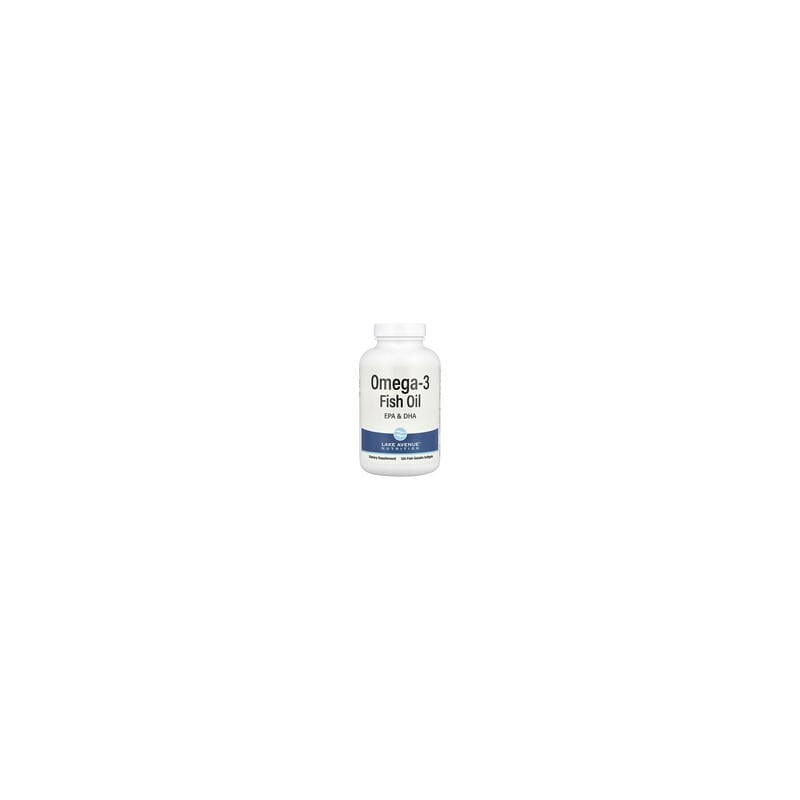 Lake Avenue Nutrition, Aceite de pescado con omega-3, 1250 mg, 120 cápsulas blandas de gelatina de pescado