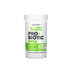 NaturesPlus, GI Natural, Megaprobióticos, 120.000 millones de UFC, 30 cápsulas