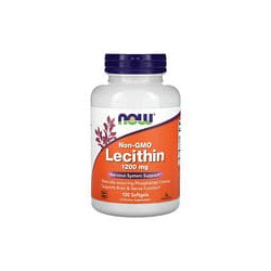 NOW Foods, Lecitina sin OGM, 3600 mg, 100 cápsulas blandas (1200 mg por cápsula blanda)