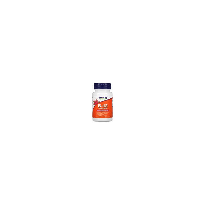 NOW Foods, B12, 2000 mcg, 100 pastillas