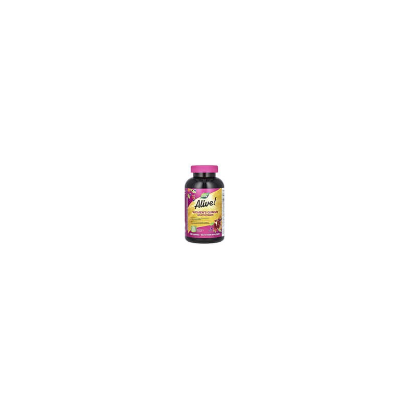Nature's Way, Alive!, Gomitas multivitamínicas completas para mujeres, Bayas mixtas, 130 gomitas