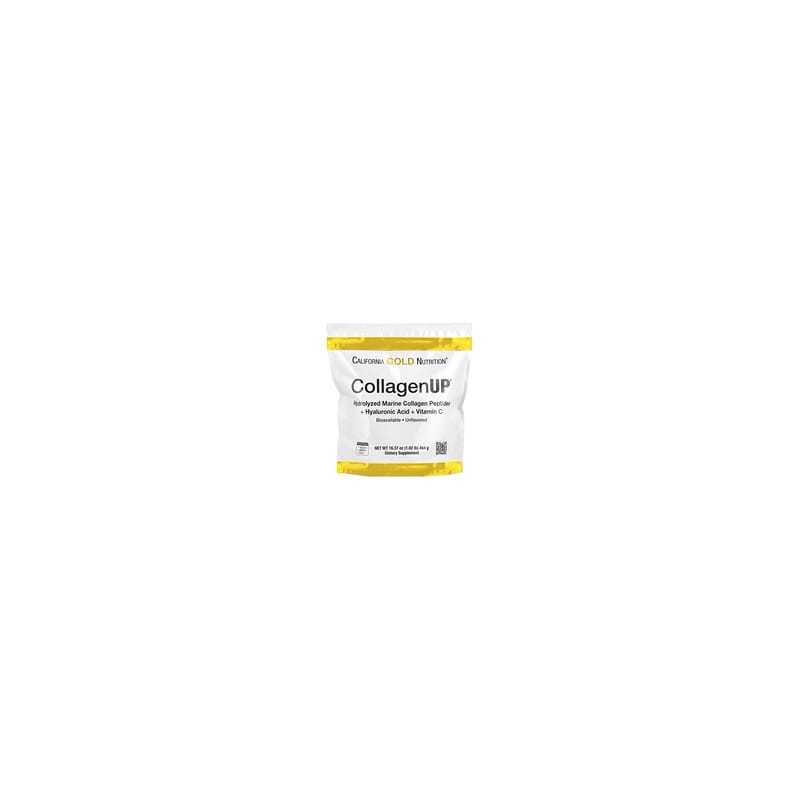 California Gold Nutrition, CollagenUP®, Péptidos de colágeno marino hidrolizado con ácido hialurónico y vitamina C, Sin sabor, 4