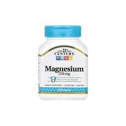21st Century, Magnesio, 250 mg, 110 comprimidos