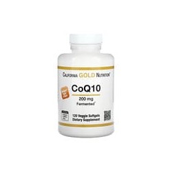 California Gold Nutrition, CoQ10, 200 mg, 120 cápsulas blandas vegetales