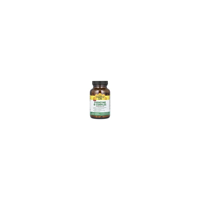 Country Life, Complejo de vitaminas B coenzimadas, 120 cápsulas veganas