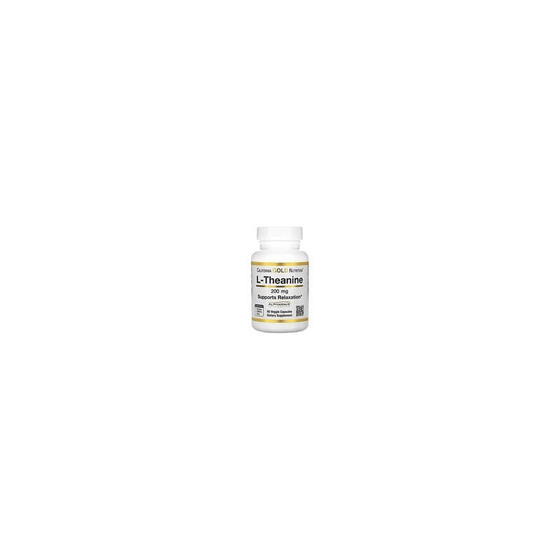 California Gold Nutrition, L-teanina, Con AlphaWave, 200 mg, 60 cápsulas vegetales