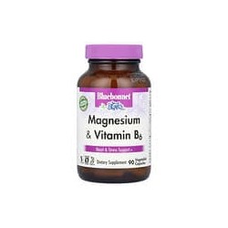 Bluebonnet Nutrition, Magnesio y vitamina B6, 90 cápsulas vegetales