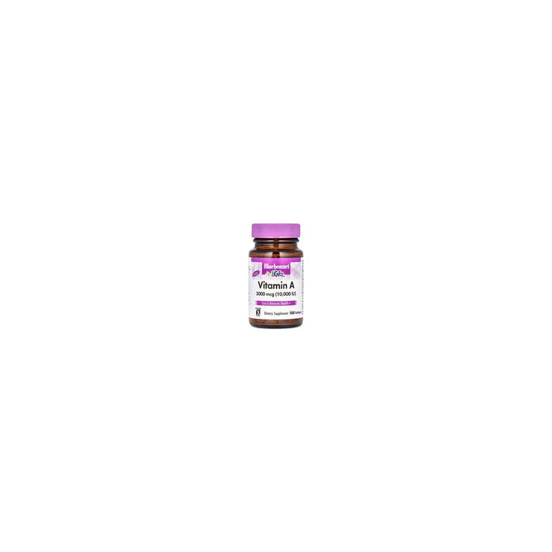 Bluebonnet Nutrition, Vitamina A, 3000 mcg, 100 cápsulas blandas