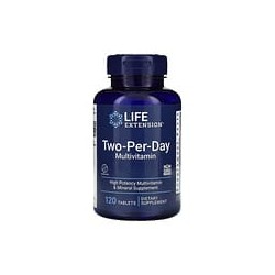 Life Extension, Suplemento multivitamínico de dos comprimidos por día, 120 comprimidos