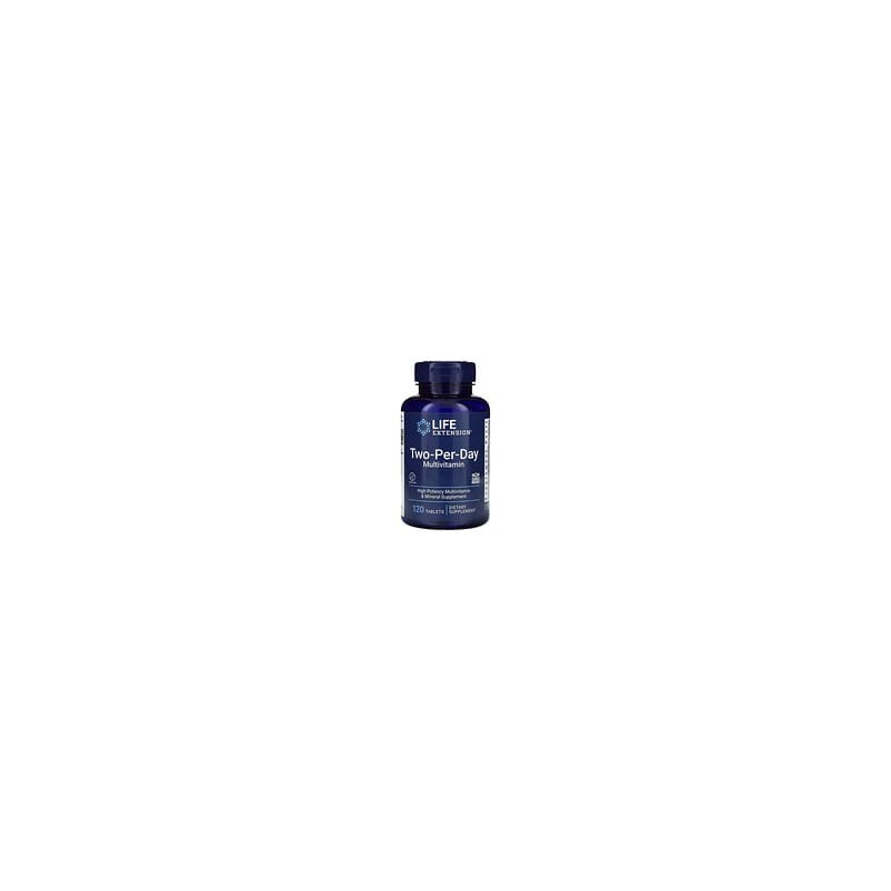 Life Extension, Suplemento multivitamínico de dos comprimidos por día, 120 comprimidos