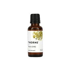 Thorne, Vitaminas D y K2, 25 mcg (1000 UI), 30 ml (1 oz. líq.)