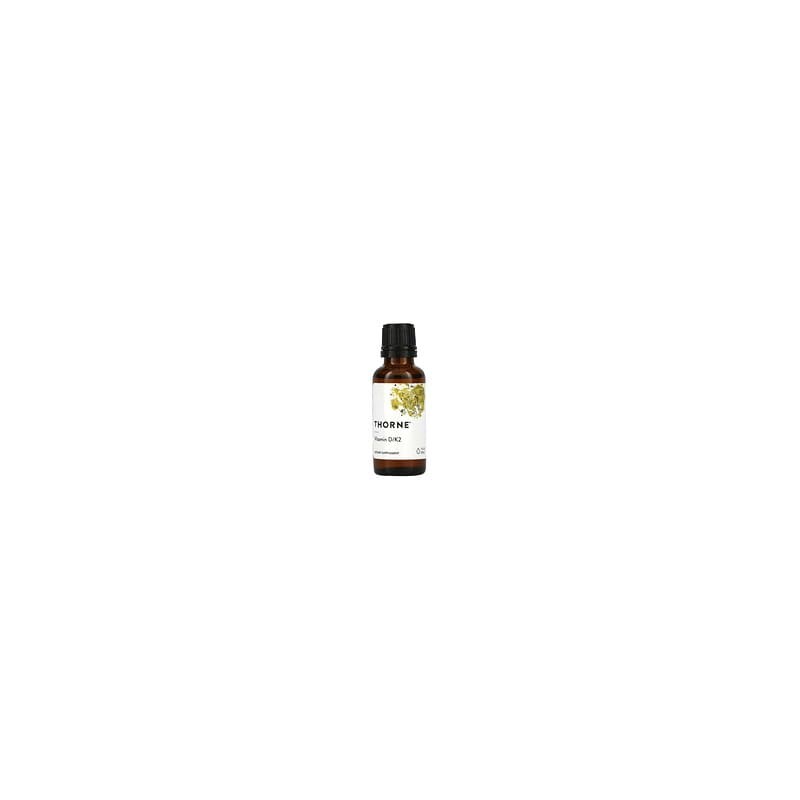 Thorne, Vitaminas D y K2, 25 mcg (1000 UI), 30 ml (1 oz. líq.)