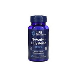 Life Extension, N-acetil-L-cisteína, 600 mg, 60 cápsulas