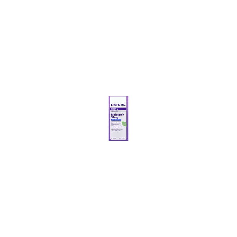 Natrol, Fórmula avanzada para dormir de melatonina, Liberación prolongada, 10 mg, 60 comprimidos