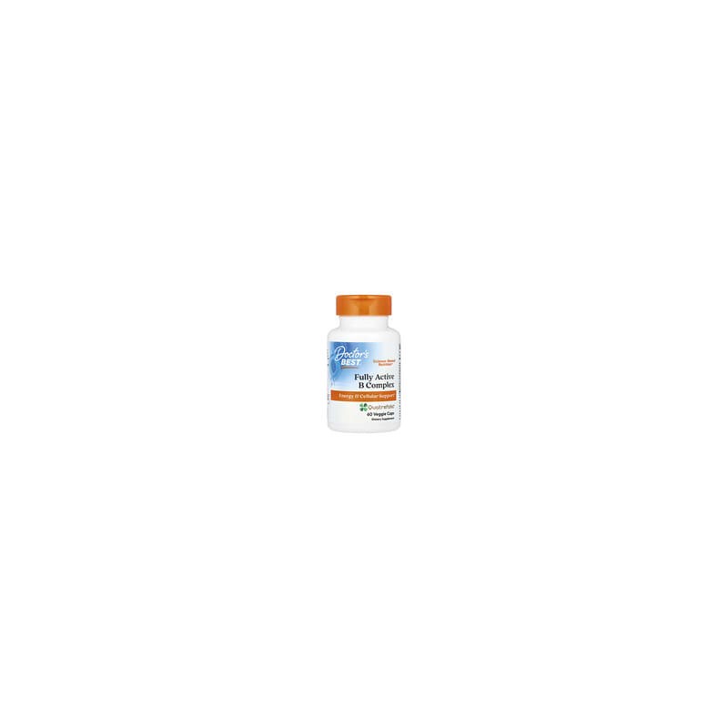 Doctor's Best, Complejo de vitaminas B completamente activo, 60 cápsulas vegetales