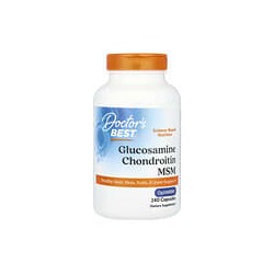 Doctor's Best, Glucosamina, condroitina y MSM con OptiMSM, 240 cápsulas vegetales