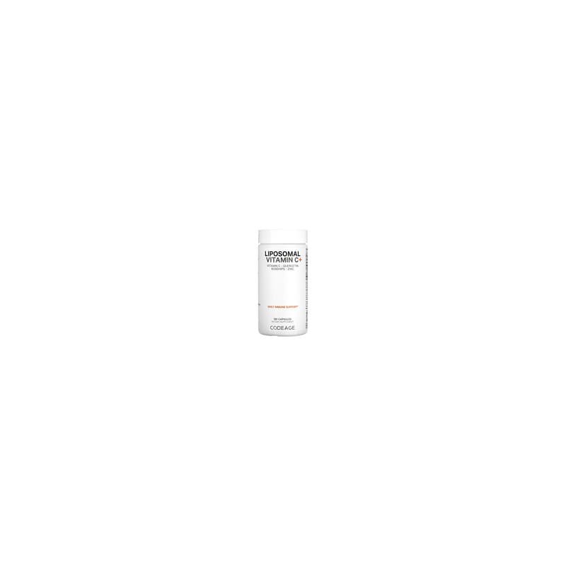 Codeage, Suplemento vitamínico, Vitamina C liposomal y más, Vitamina C, quercetina, rosa mosqueta y zinc, 180 cápsulas