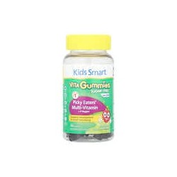 Kids Smart, Gomitas Vita para niños Smart®, Suplemento multivitamínico Picky Eaters con 4 vegetales, De 3 años en adelante, Baya