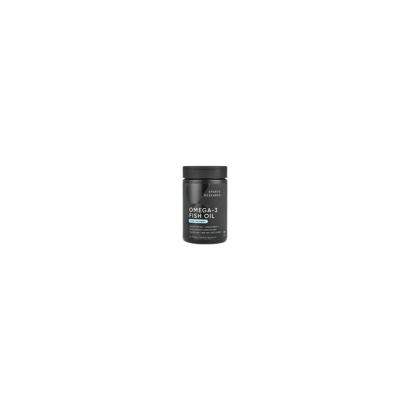 Sports Research, Aceite de pescado con omega-3, Triple concentración, 90 cápsulas blandas