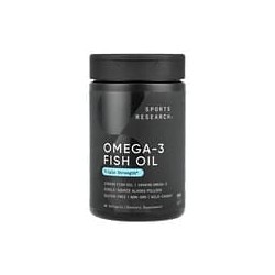 Sports Research, Aceite de pescado con omega-3, Triple concentración, 90 cápsulas blandas